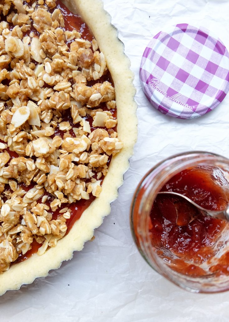 Jam Crumble Tart on eatlivetravelwrite.com