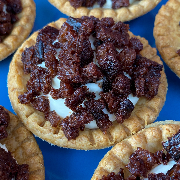 Tuesdays with Dorie Greenspan Cream Cheese and Toast Tartlets on eatlivetravelwrite.com