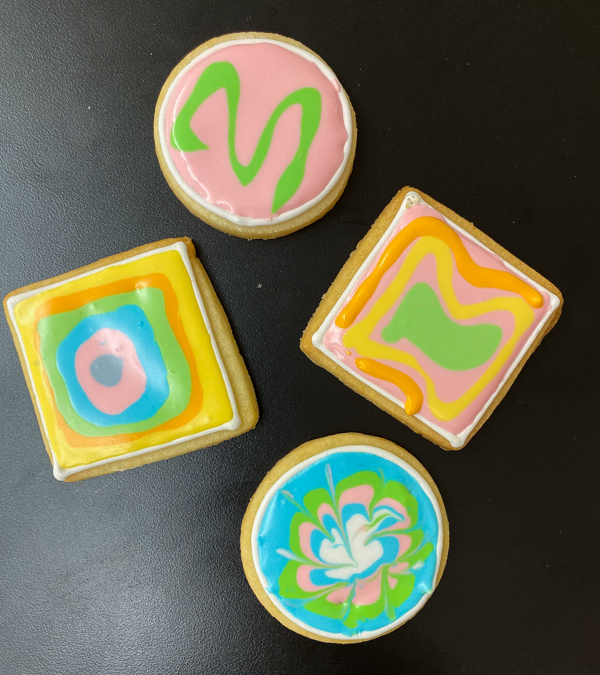 Kids handiwork decorating sugar cookies with Adell Shneer on eatlivetravelwrite.com