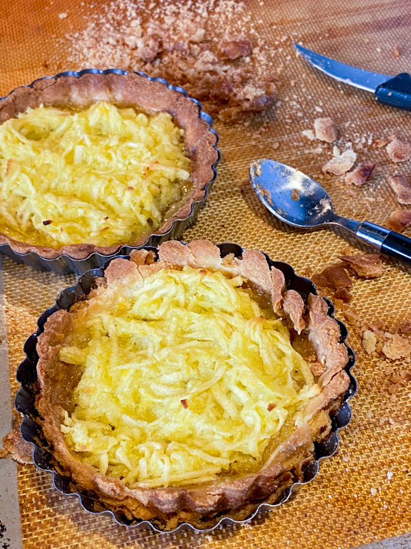 Two Dorie Greenspan Martine’s Lemon and Apple Tart on eatlivetravelwrite.com