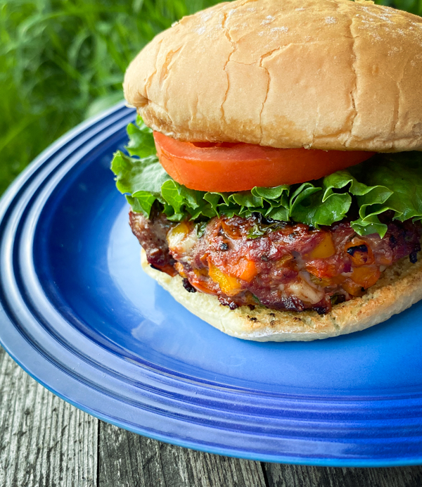 Dorie Greenspan's Tri-Pepper Burger from Everyday Dorie