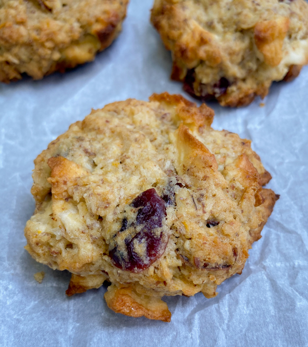 Close up of Dorie Greenspan's breakfast cookies from Dorie's Cookies