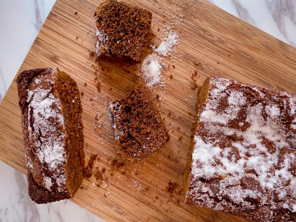 Cutting board with Mary's Maine Bars from Dorie's Cookies.