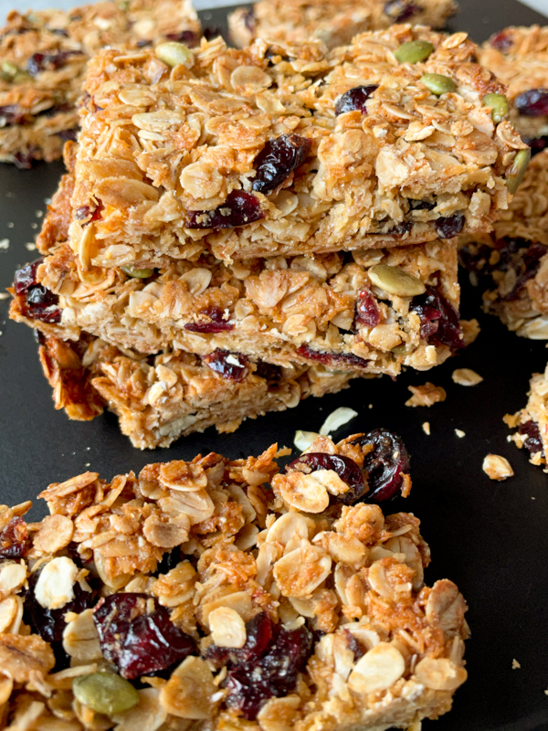 Stack of Glenorchy Flapjacks from Baking with Dorie.