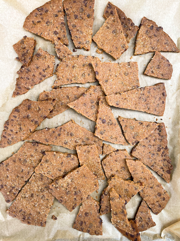 Dorie Greenspan One Big Break-Apart Chipper on a baking tray.