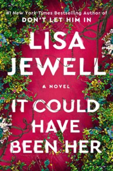 Book cover for 'It Could Have Been Her' by Lisa Jewell, bold white title on a magenta background framed by green ivy vines.