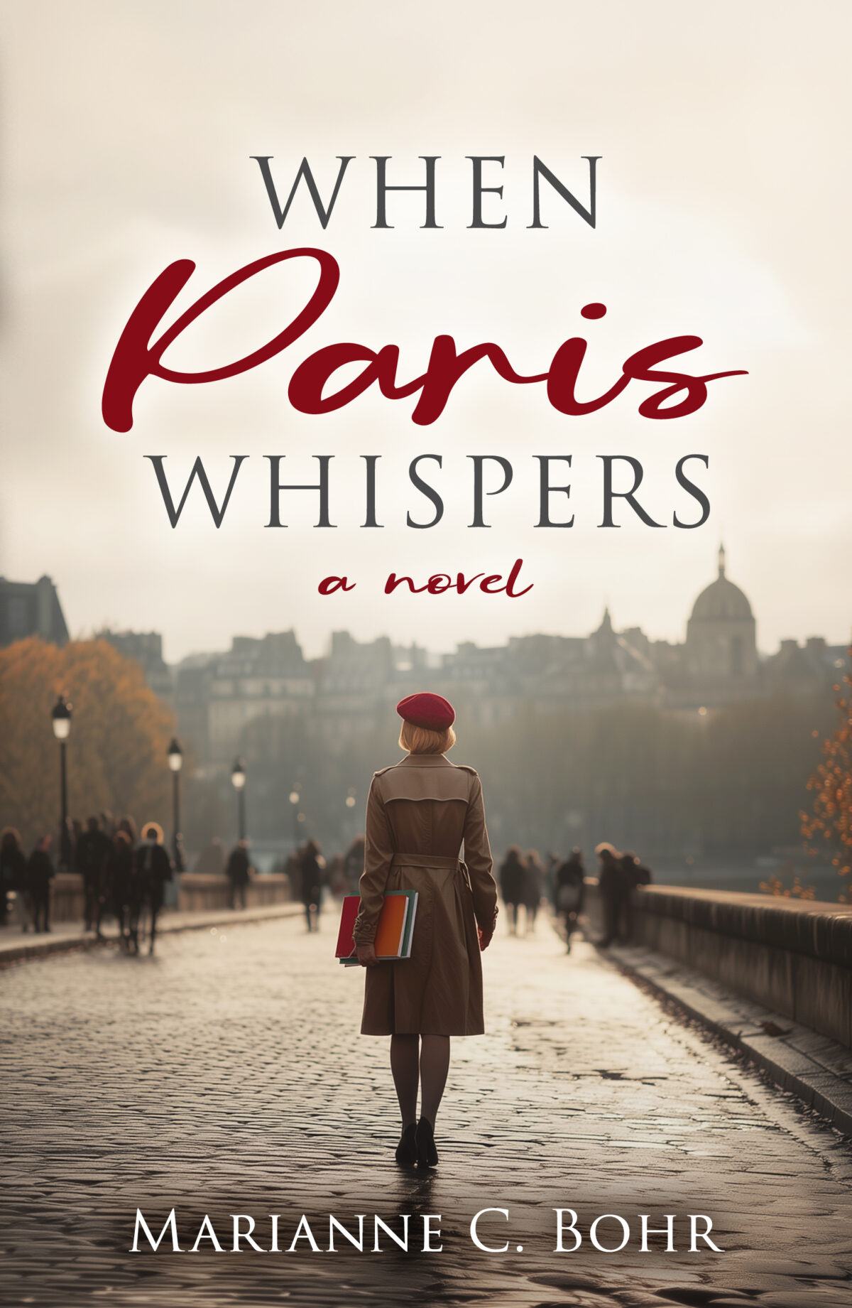When Paris Whispers by Marianne C Bohr book cover.